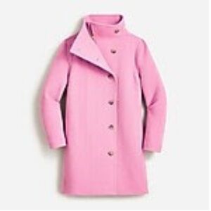 J. Crew Villa coat in Italian stadium-cloth wool Size 4 NWT Pink